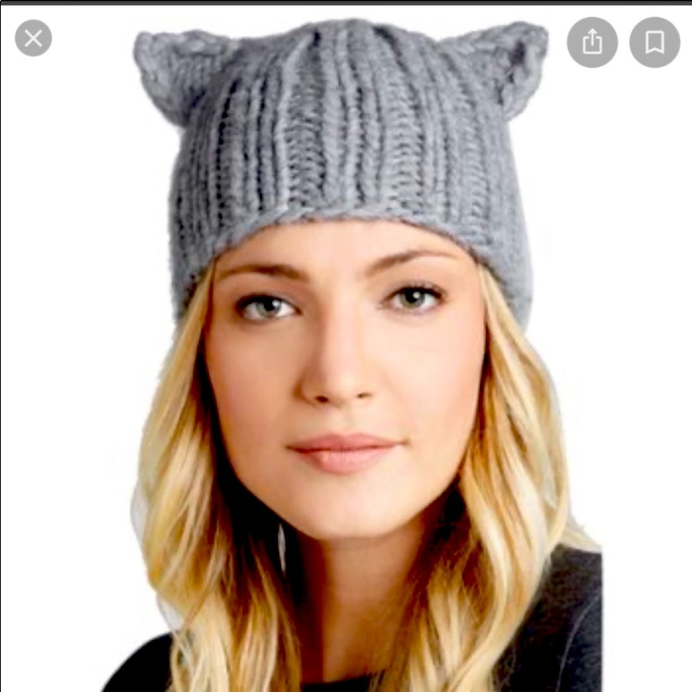 Eugenia Kim Felix cat ear grey hat beanie